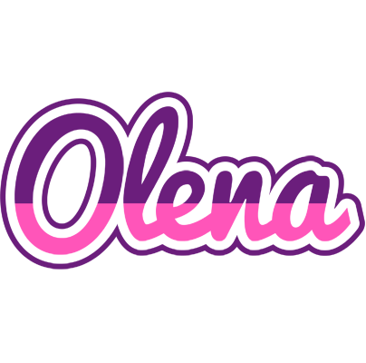 Olena cheerful logo