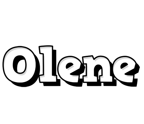 Olene snowing logo
