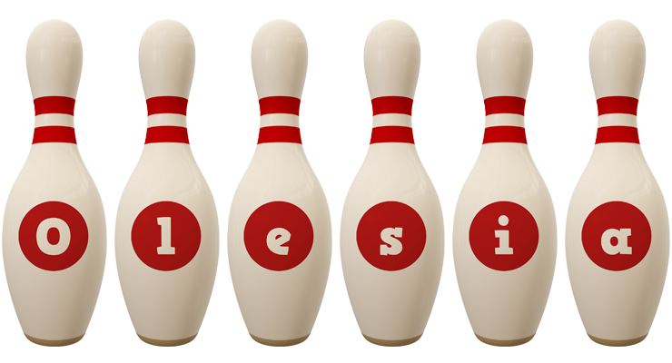 Olesia bowling-pin logo