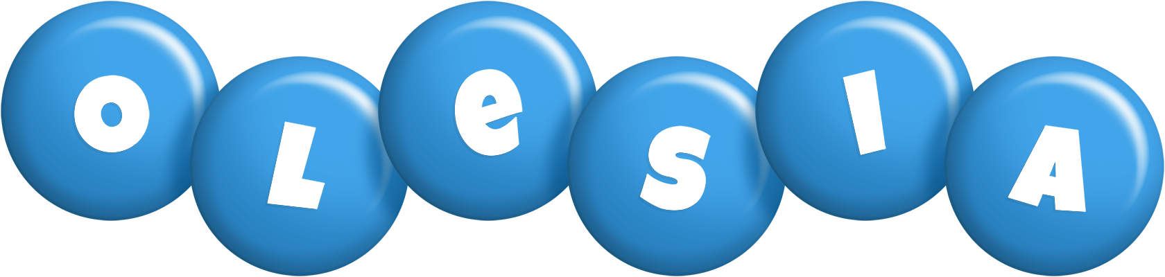 Olesia candy-blue logo
