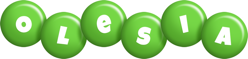 Olesia candy-green logo