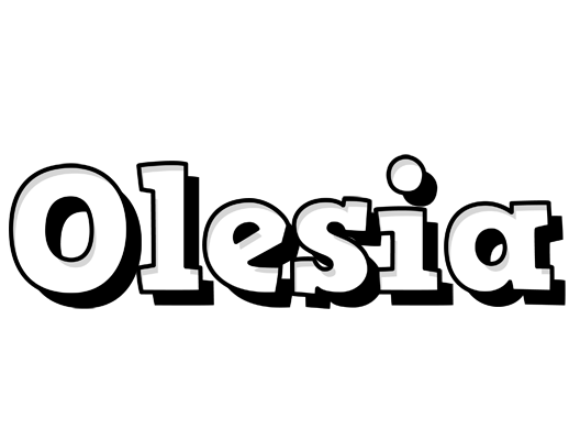 Olesia snowing logo