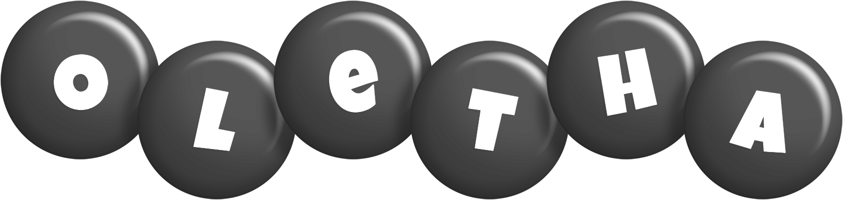 Oletha candy-black logo