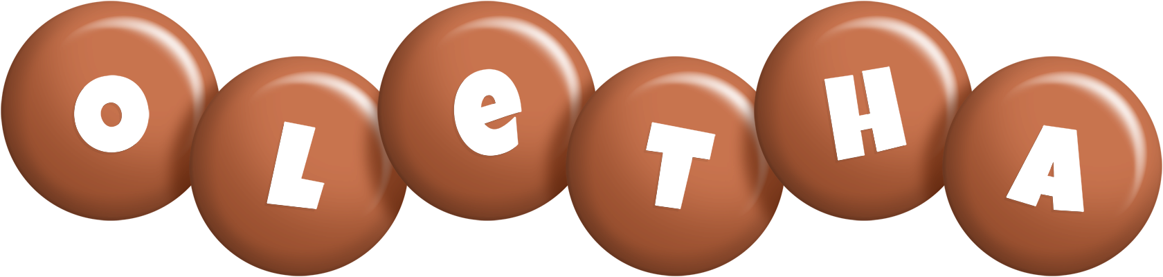 Oletha candy-brown logo