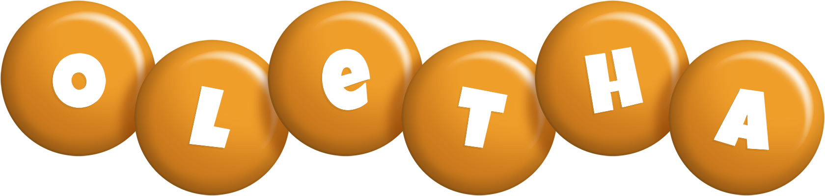 Oletha candy-orange logo