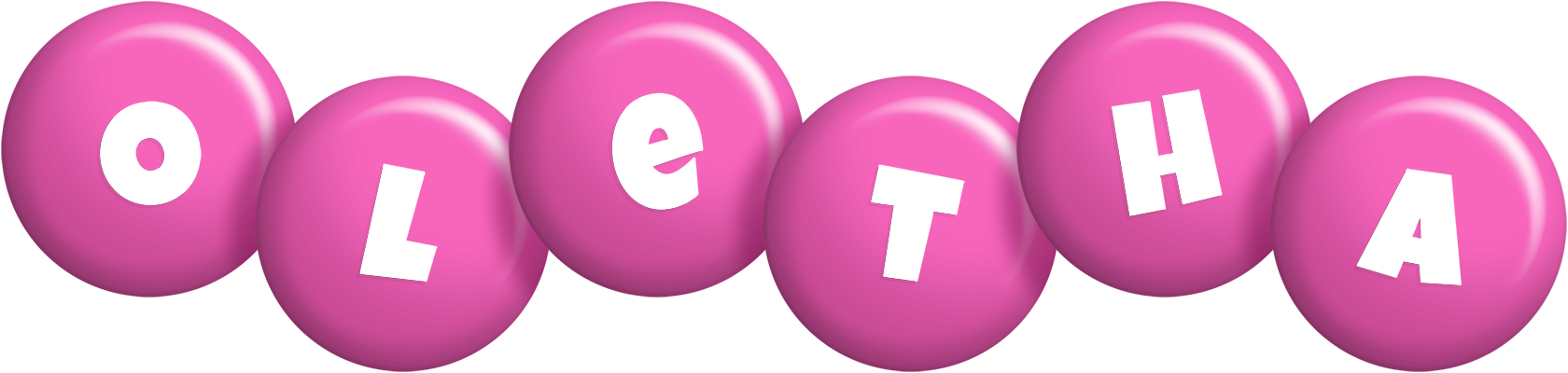 Oletha candy-pink logo