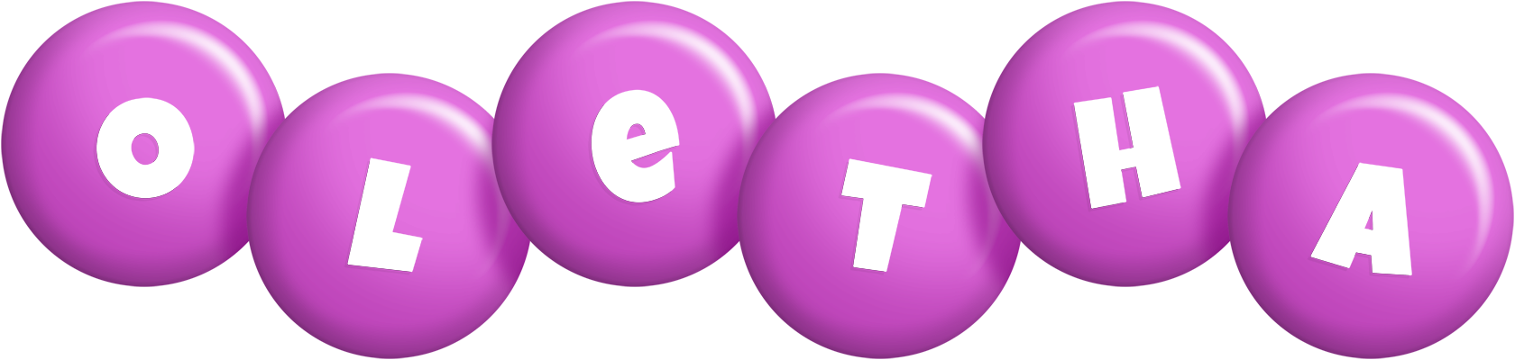 Oletha candy-purple logo