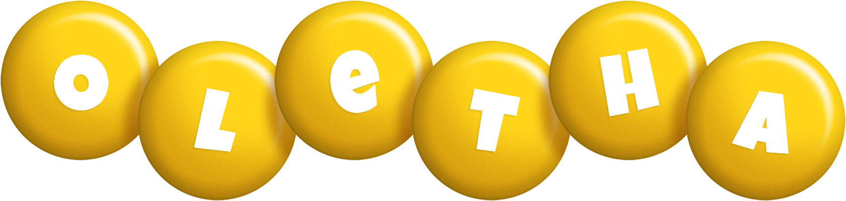 Oletha candy-yellow logo
