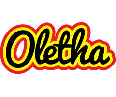 Oletha flaming logo