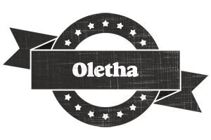 Oletha grunge logo