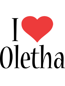 Oletha i-love logo