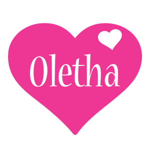 Oletha love-heart logo