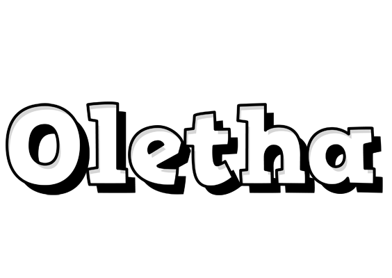 Oletha snowing logo