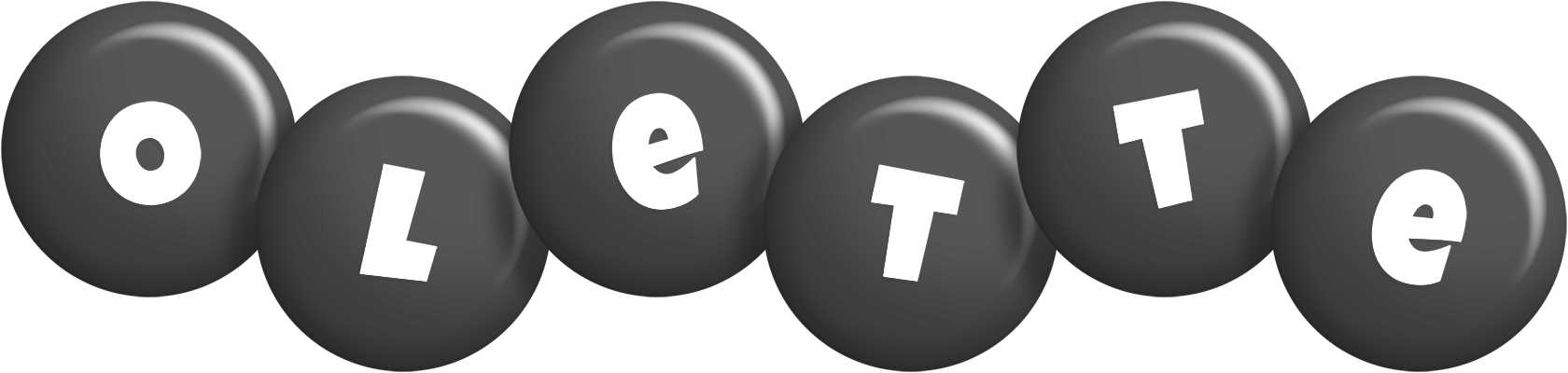 Olette candy-black logo