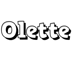 Olette snowing logo