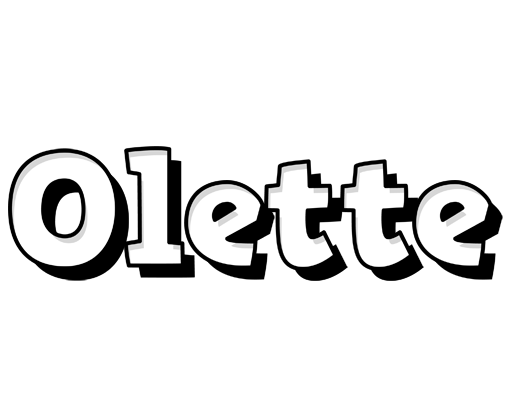 Olette snowing logo