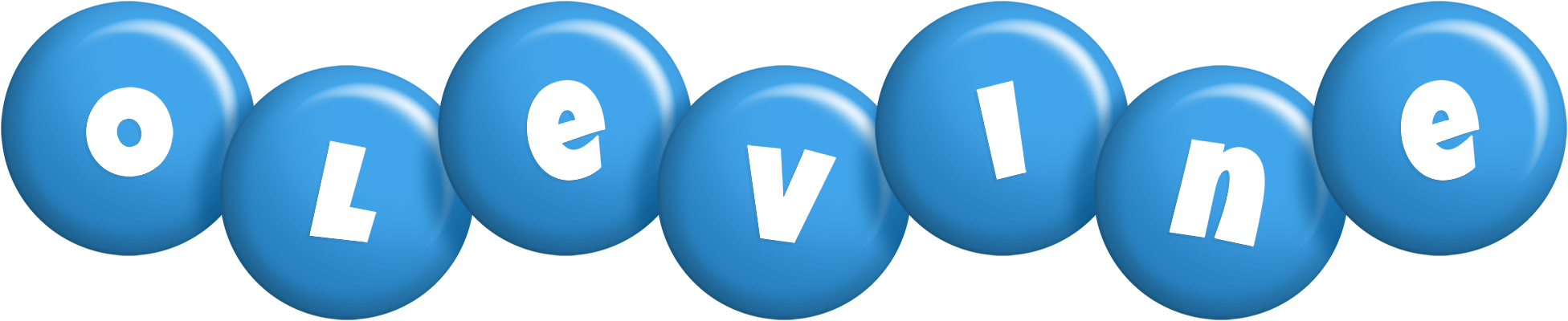 Olevine candy-blue logo