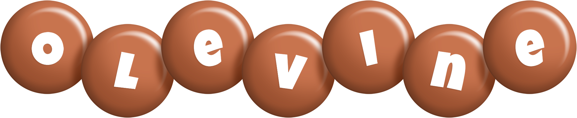Olevine candy-brown logo