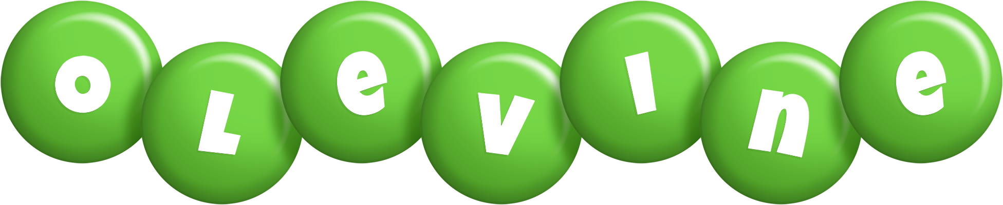 Olevine candy-green logo
