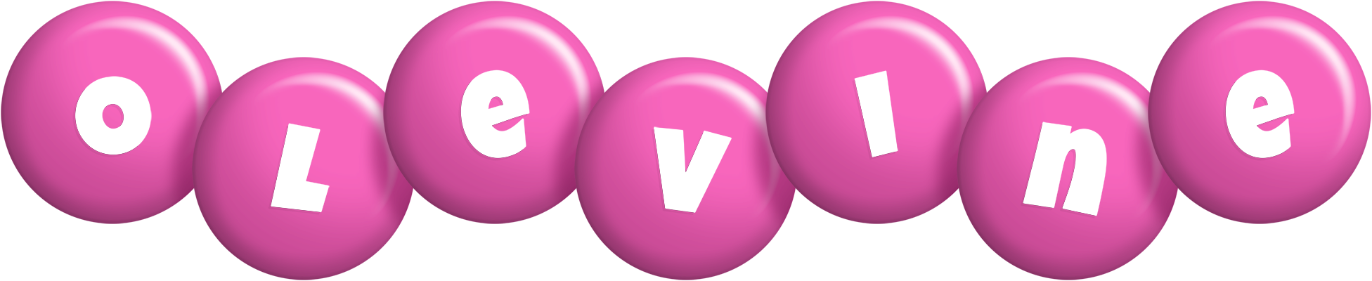 Olevine candy-pink logo