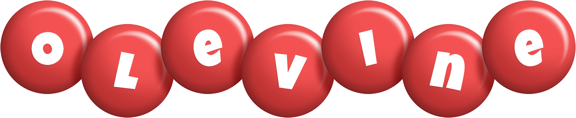 Olevine candy-red logo