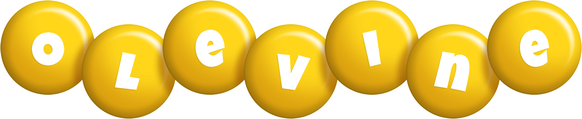 Olevine candy-yellow logo