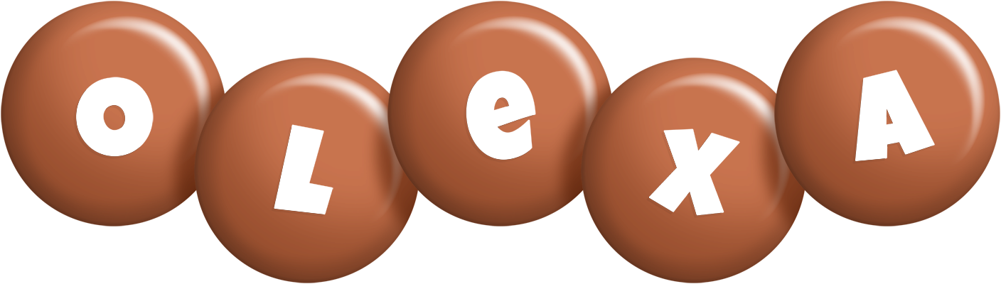 Olexa candy-brown logo