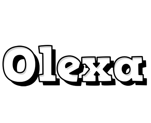 Olexa snowing logo