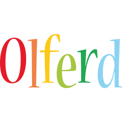 Olferd birthday logo