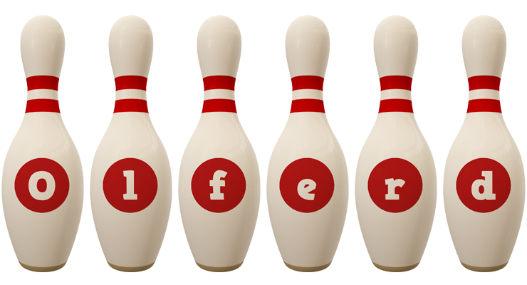 Olferd bowling-pin logo