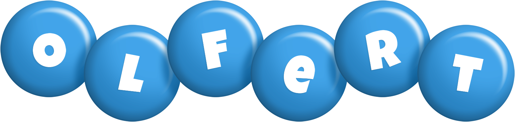 Olfert candy-blue logo