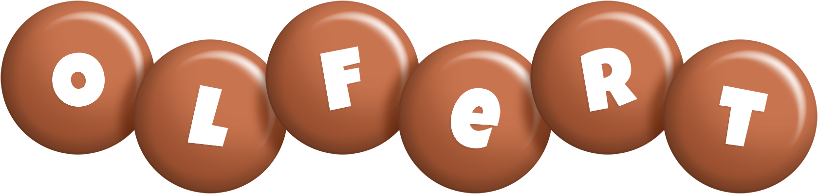 Olfert candy-brown logo