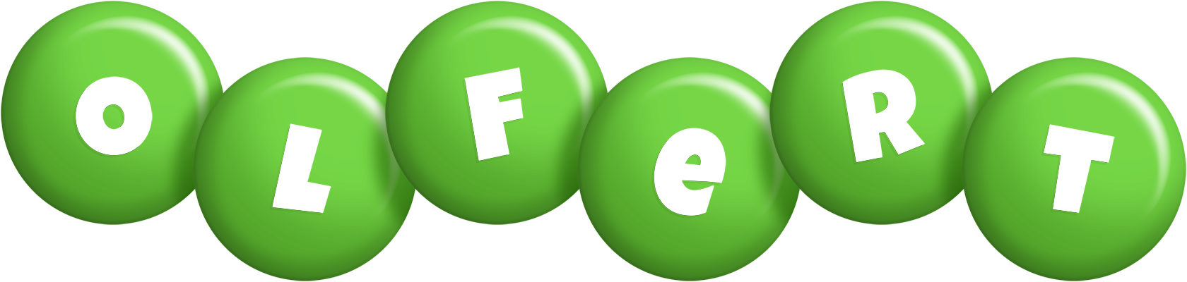 Olfert candy-green logo
