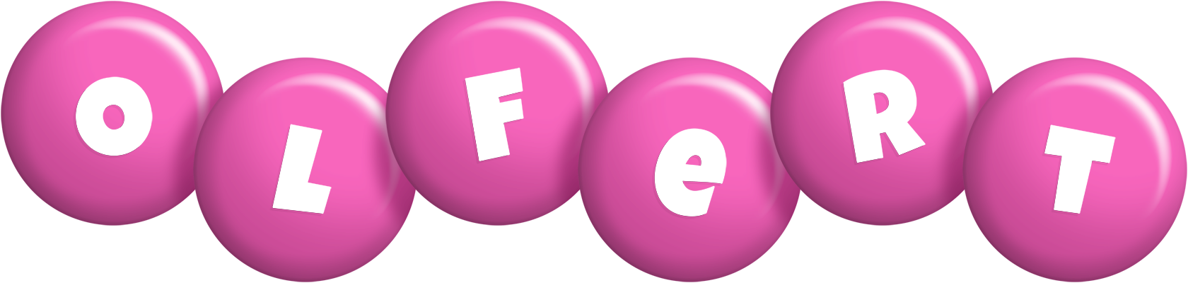 Olfert candy-pink logo