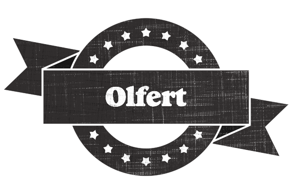 Olfert grunge logo