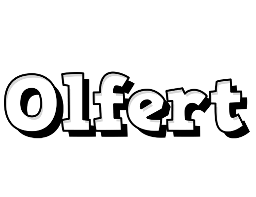 Olfert snowing logo