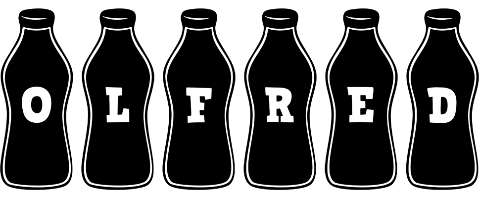 Olfred bottle logo