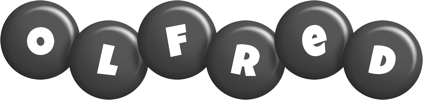 Olfred candy-black logo