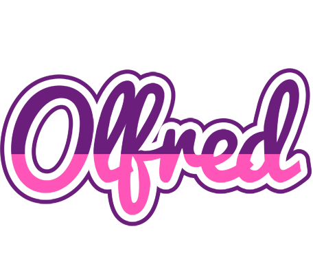 Olfred cheerful logo