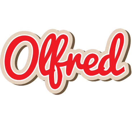 Olfred chocolate logo