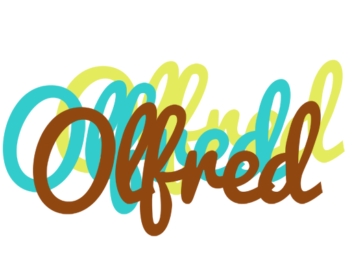 Olfred cupcake logo