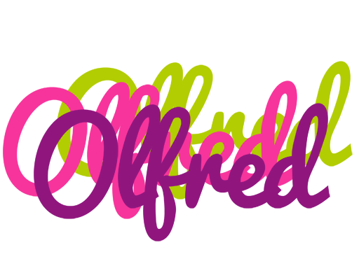 Olfred flowers logo