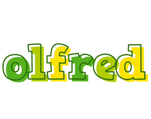 Olfred juice logo
