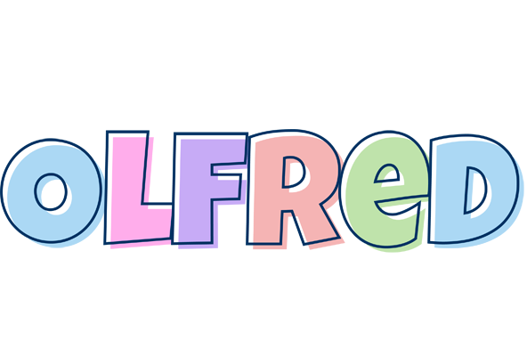 Olfred pastel logo