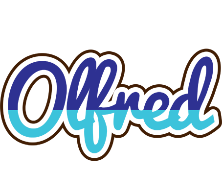 Olfred raining logo