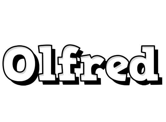 Olfred snowing logo
