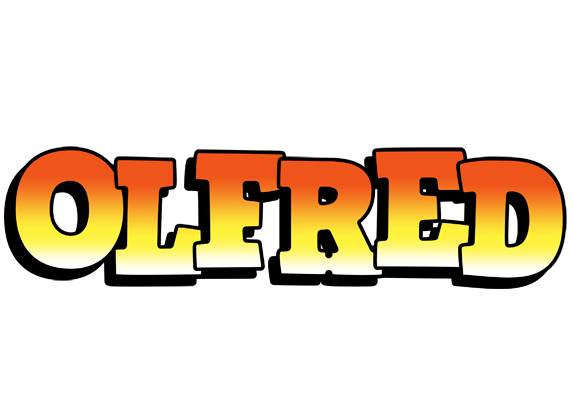 Olfred sunset logo