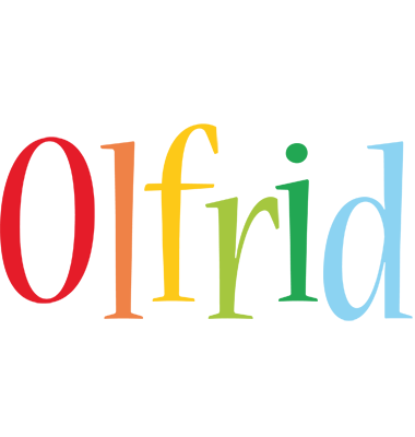 Olfrid birthday logo
