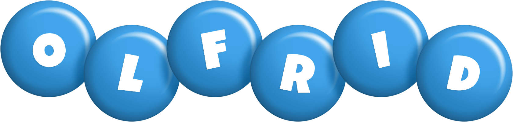 Olfrid candy-blue logo