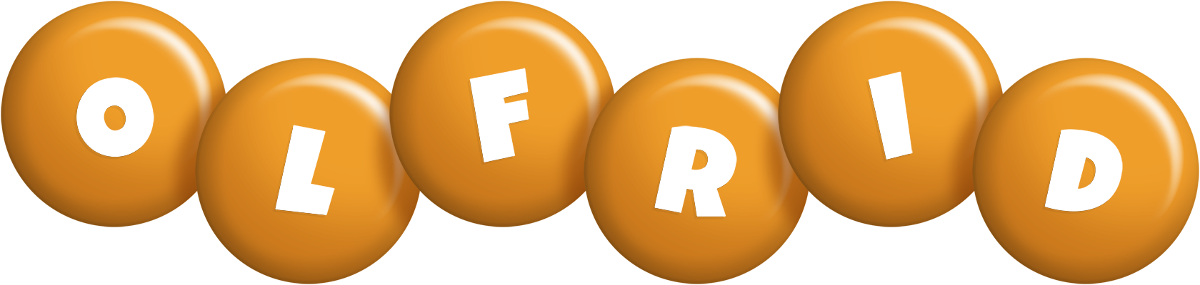Olfrid candy-orange logo